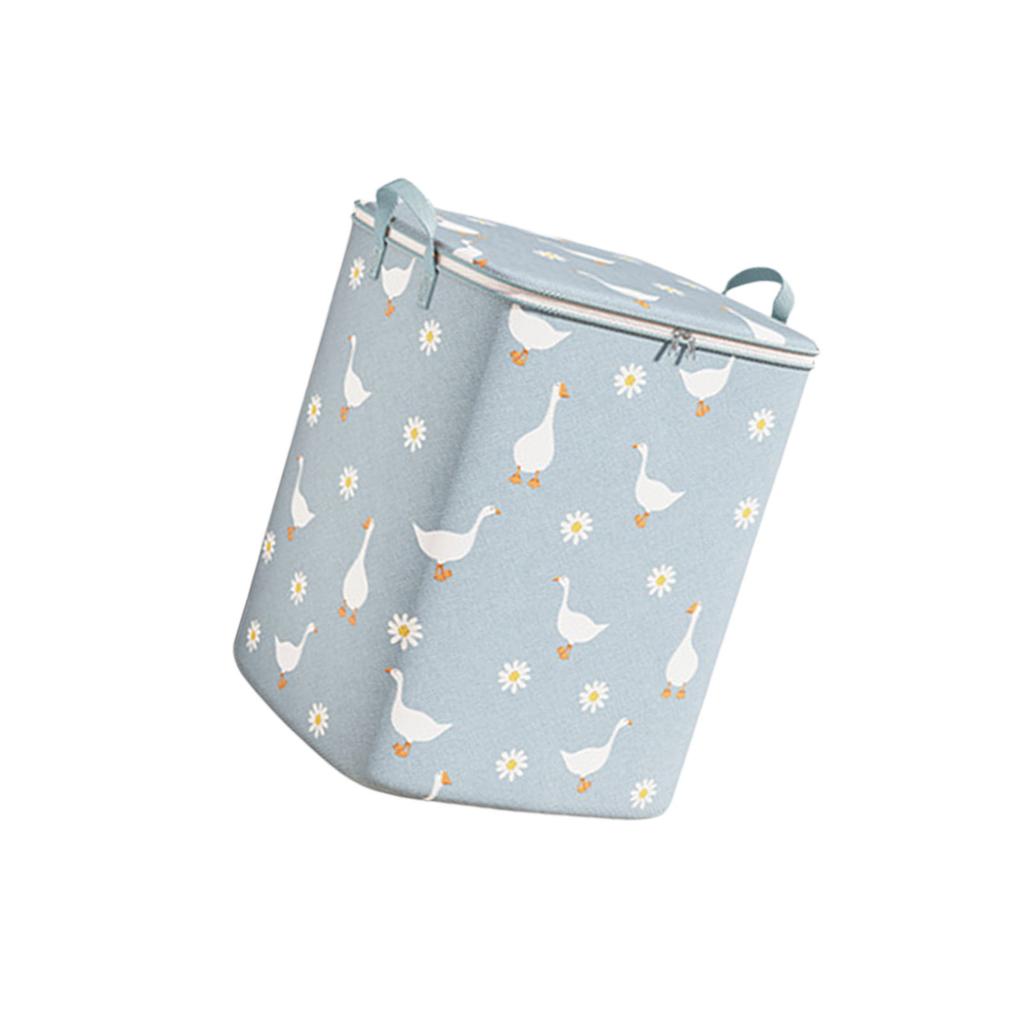 Large Capacity Storage Bag For Blankets Clothes Non Woven Fabric Foldable Seasonal Clothing Organizer With Handles