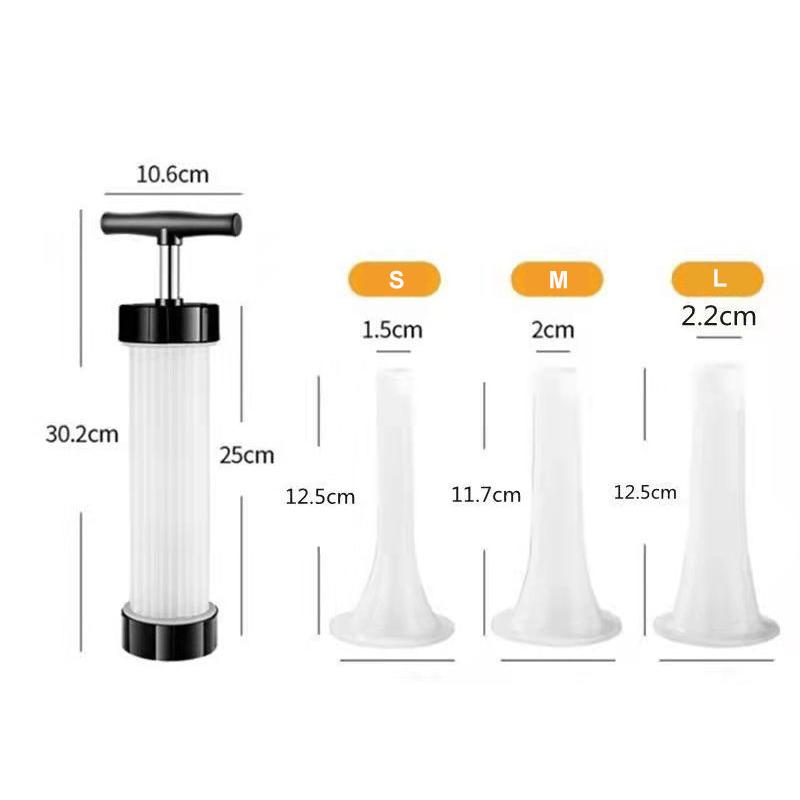 Быстрая ручная машина для изготовления колбас, воронка, насадка, домашний шприц для начинки колбас, гаджеты, инжектор для наполнителя мяса, кухонные инструменты