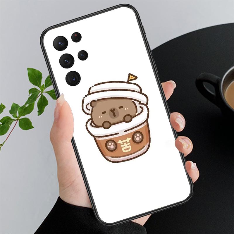 Cute Capybara cartoon Phone Case For Samsung A55 A16 A56 A36 A35 A15 A53 A54 A33 A34 A25 A05S A52 A52S A14 A24 A26 A71