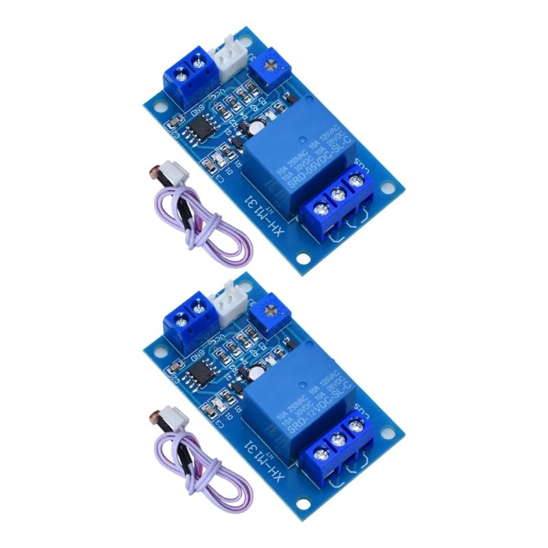 Photoresistor Light Control Relays Module For Environmental Lighting Detection DC5V/12V Automatic Control 10A Load