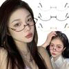 Anime Two-dimensional Cosplay Lower Half Frame Glasses Royal Elder Sister Lolita Decoration Glasses Hottie Take Party Eyeglasses