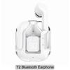 Оригинальные прозрачные наушники T2, беспроводные Bluetooth-наушники, светодиодная светодиодная гарнитура с цифровым дисплеем, стереонаушники HIFI для игр с микрофоном HD