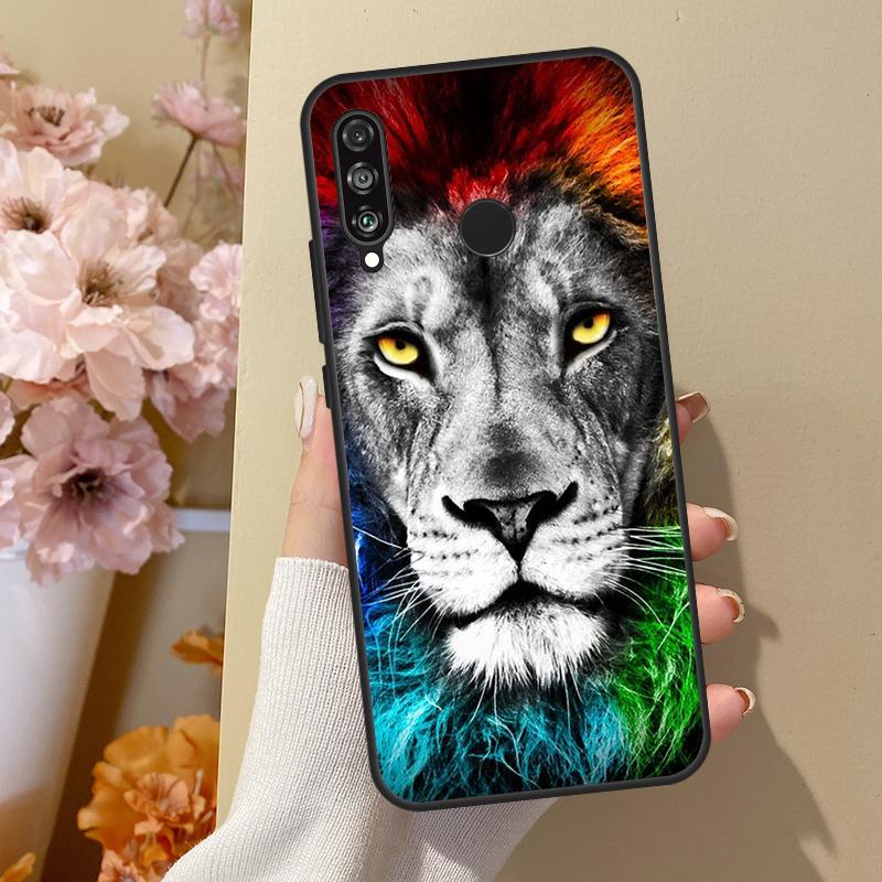 Чехол для телефона «Король джунглей Лев» для Honor 50 Pro Huawei Nova 5T P Smart Z 2019 P20 P30 P40 Lite P50 Pro