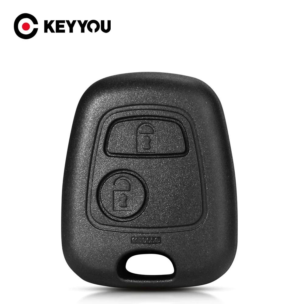 KEYYOU For Citroen C1 C2 C3 C4 XSARA Picasso Auto Car Key Shell 2 Buttons Remote Case