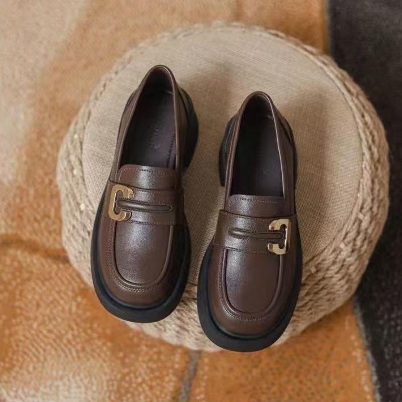 Платформа маленькие кожаные туфли женские туфли весна ретро Мэри Джейн лето черные одинарные туфли