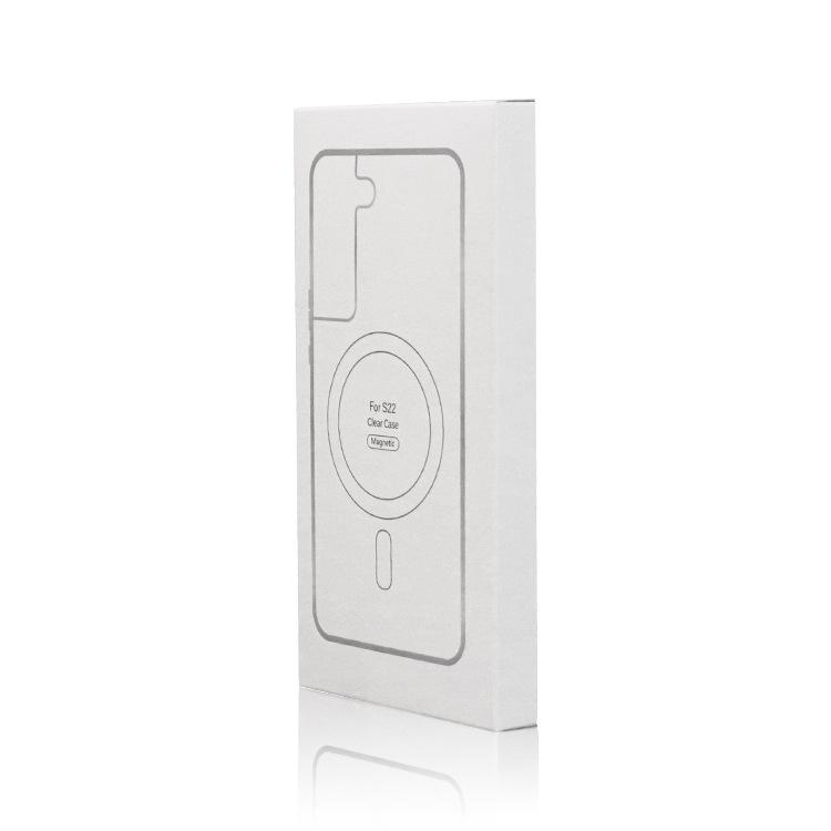 Роскошный Магнитный Прозрачный Жесткий Чехол Для Magsafe Для Samsung Galaxy S23 S22 Plus Ultra Беспроводная Зарядка Ударопрочный Чехол