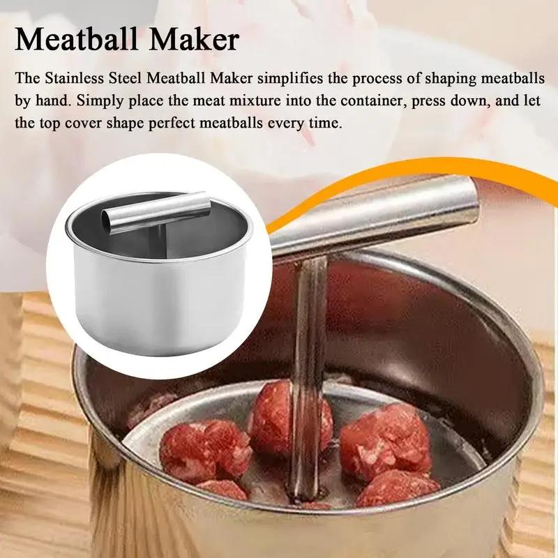 New Multi-functional Press Meatball Maker Stainless Steel Meatball Maker Meat Balls Manual Maker Tool Household Kitchen Mold