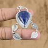 Gift For Women Jewelry Pendant 925 Sterling Silver Natural Lapis Lazuli Gemstone