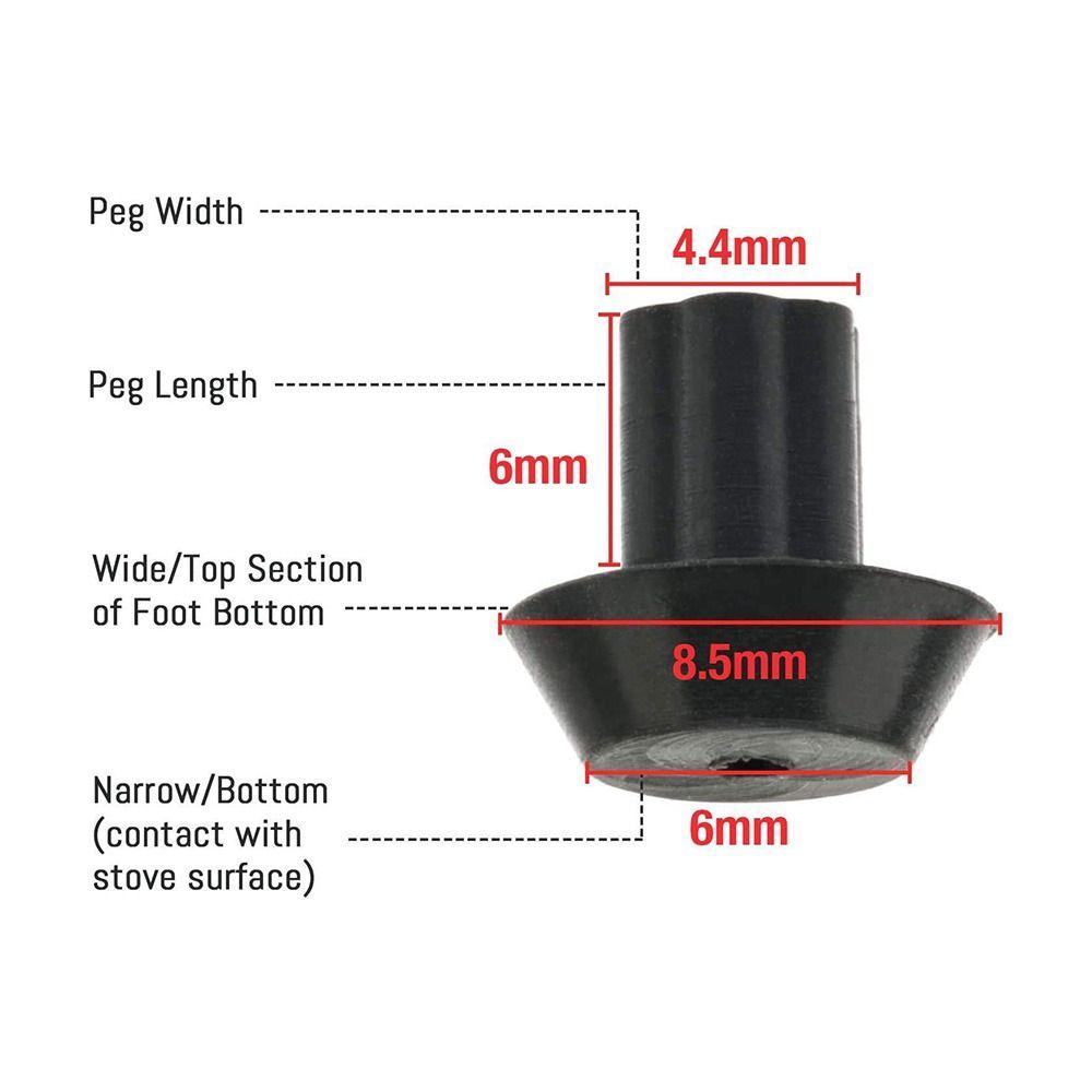 8/20Pcs Heat Resistant Gas Stove Rubber Feet Rubber Range Grate Bumpers Gas Stove Accessories