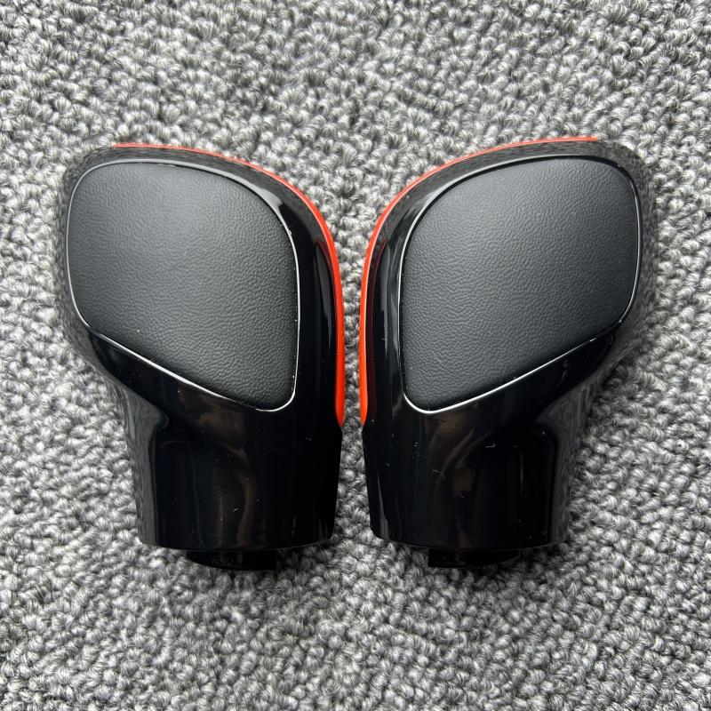 2 pcs Leather Shift Knob Gear For VW For Golf 6 7 R For GTI For Passat For B7 For B8 For CC For R20 For Jetta For MK6 For GLI