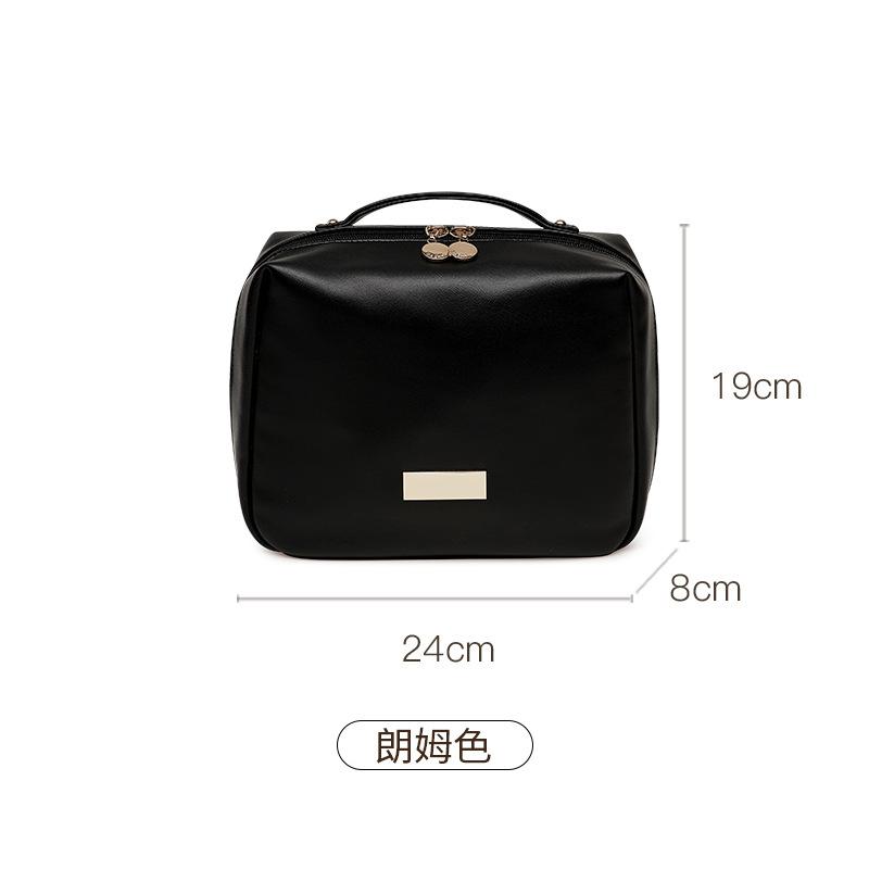 Cosmetic Bag Women2026New portable, large-capacity travel organizer bag for makeup brushes and cosmetics, with a handle for easy carrying