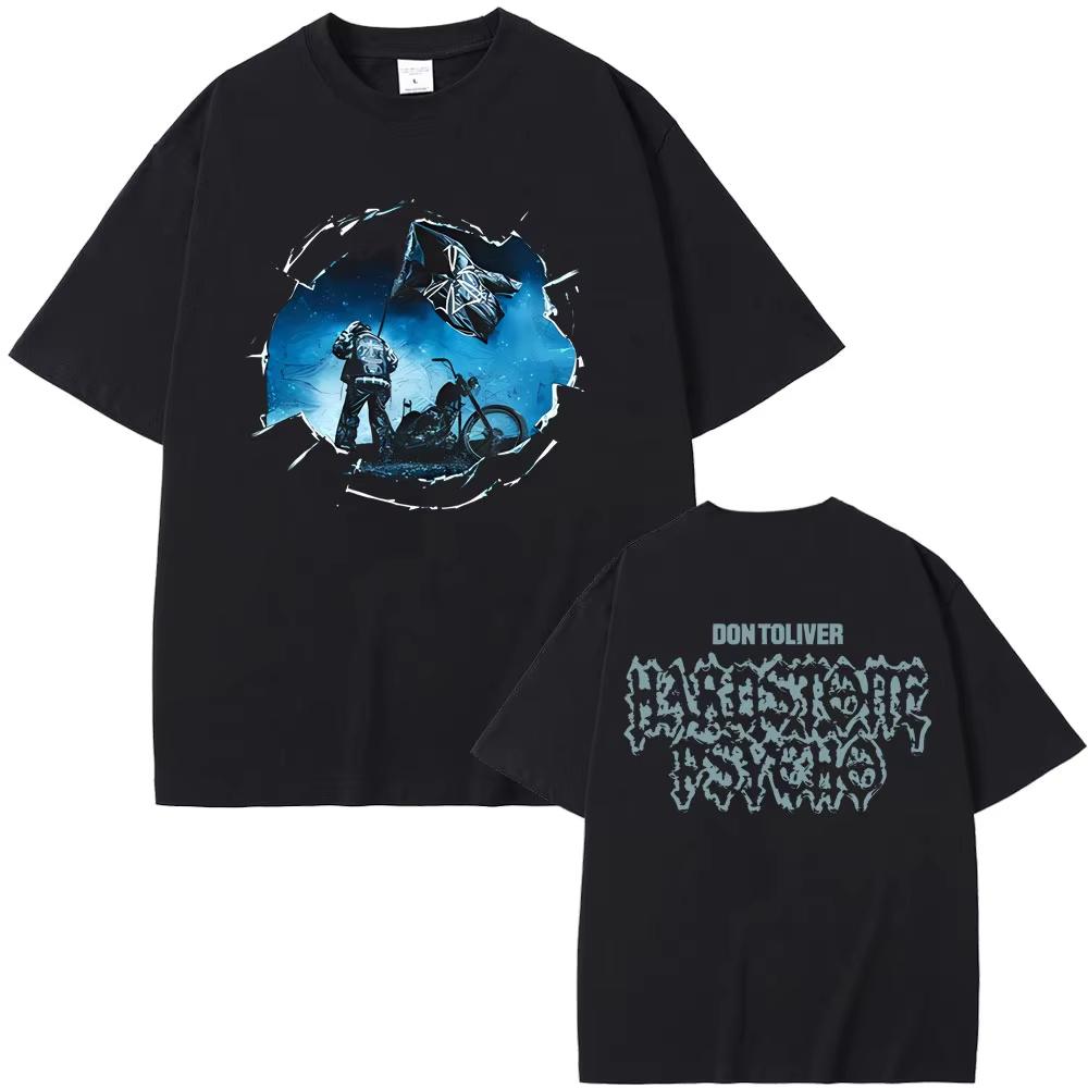 New Hot Sale Rapper Don Toliver Hardstone Psycho Album Double Sided Print Tshirt Men Womens Hip Hop Fashion Oversized Tshirts