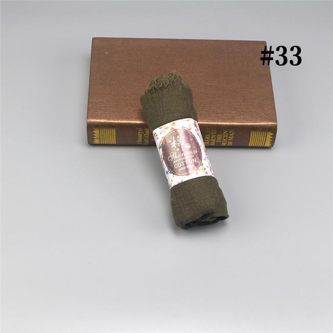 Wholesale Price 70*180cm Women Muslim Crinkle Hijab Scarf Femme Musulman Soft Cotton Headscarf Islamic Hijab Shawls and Wraps