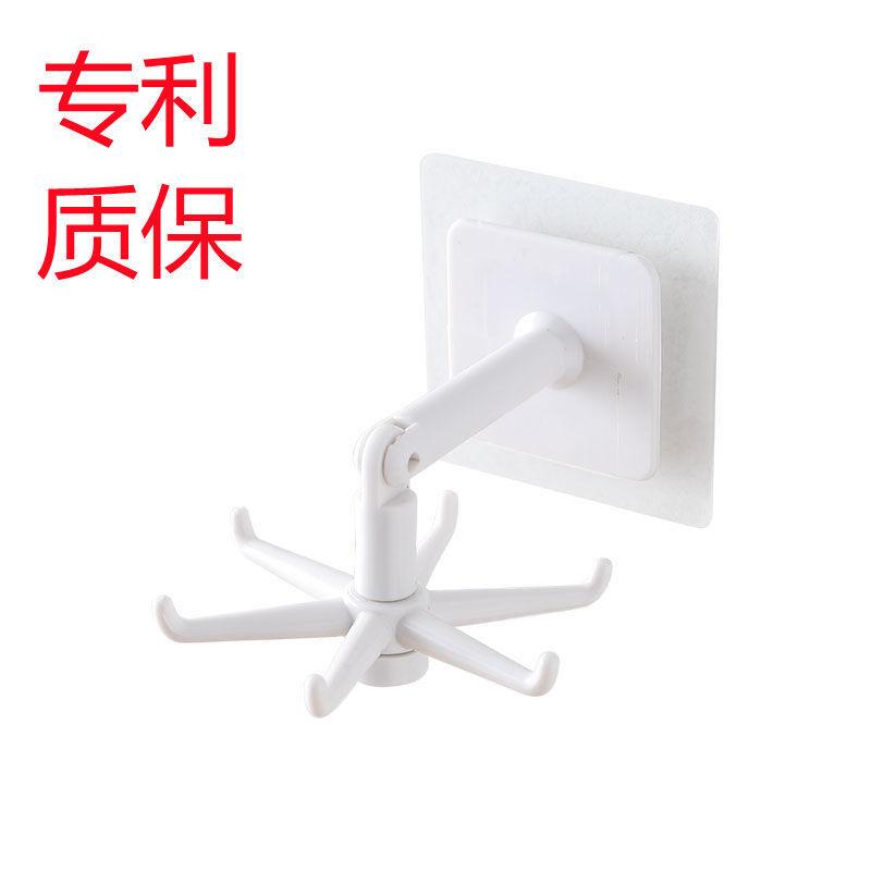 Универсальные крючки, вращающиеся на 360 градусов крючки для хранения с шестью когтями, вешалка для полотенец для ванной комнаты, кухонный органайзер, крючки для хранения без ударов