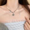 Мятно-морской синий love циркон ожерелье женский дизайн чувство нишевый ins универсальный чистый желающий стиль старший ключичная цепь женский