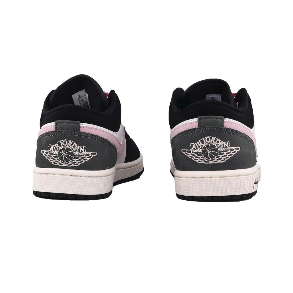 Jordan Air Jordan 1 Black Pink Toes Abrasion Resistant Low top Vintage Basketball Shoes Men's Black Pink II3788-003(Team2267-)