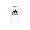 adidas Классический принт логотипа, удобная, дышащая, приятная для кожи, повседневная трикотажная футболка с круглым вырезом и коротким рукавом, топы унисекс, белый, черный ADICLTS24TK-WB