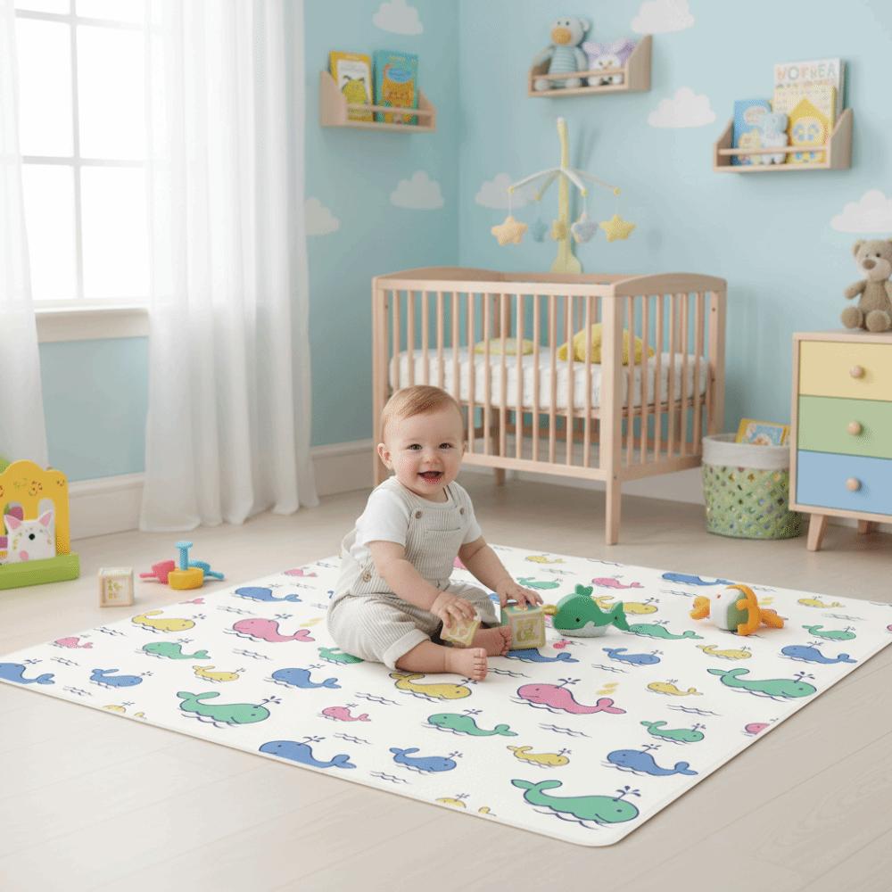 Portable Non-Slip Mat Large Size Children's Play Mat Waterproof Floor Mat Baby Feeding Time