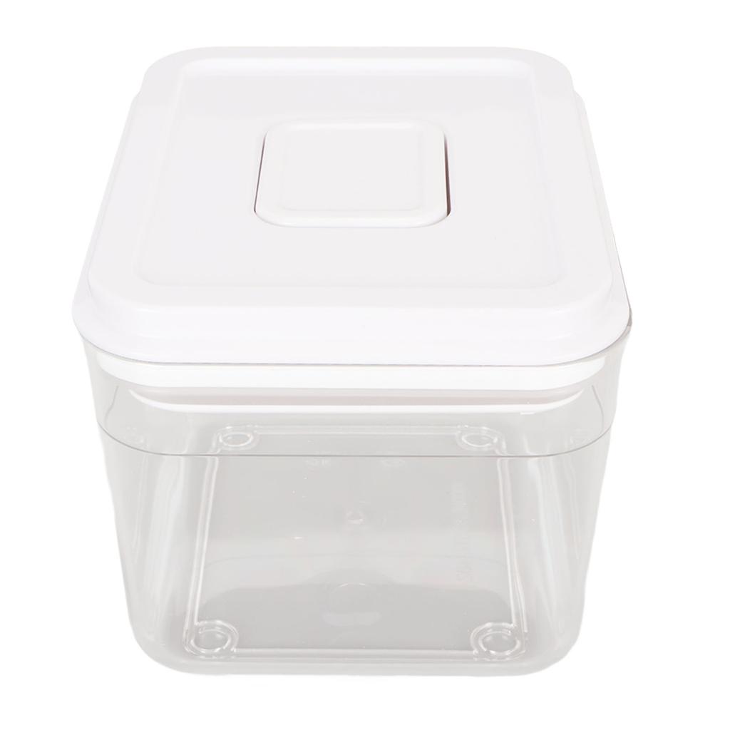 Food Storage Container Leakage Proof Airtight Food Organizer with Push Switch Lid for Grain Rice Flour Sauce 1000ML