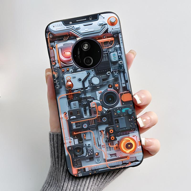 Чехол для Nokia 125 110 4G 2024 HMD 110 Чехол Эстетичный Роскошный Милый Крутой Для Мальчиков Девочек Мягкий Силикон Черный Матовый Крышка-Оболочка для Телефона