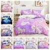 Three-Piece Dream Unicorn Quilt Cover Digital Printing Three-Piece Bedding