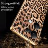 Чехол для телефона для Xiaomi Redmi Note 13 Pro 4G/Note 14S 4G/Poco M6 Pro 4G с леопардовым принтом, покрытый ПУ кожей, гальванизированная крышка из ПК+ТПУ
