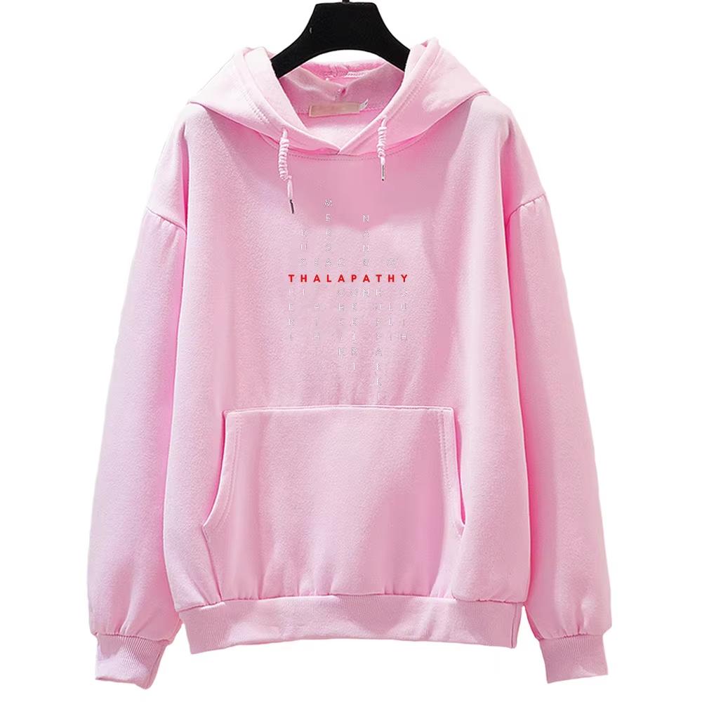 Hot Sale THALAPATHY Funny Graphic Print Hoodies Men Women Streetwear Hip Hop Fashion Harajuku Y2K Sweatshirts Loose Casual Oversized Pullover