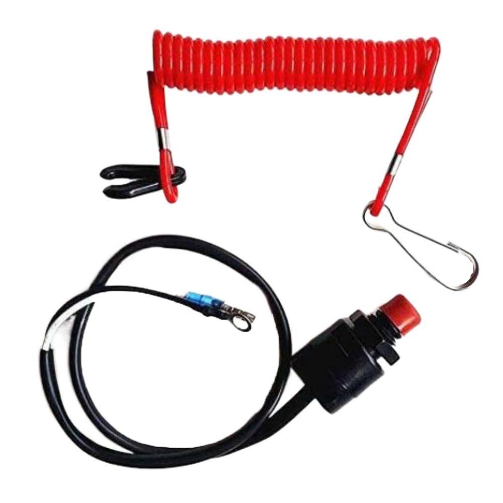 Stretchable Boat Kill Switch Lanyard Safe Engine Kill Stop Switch Outboard Engine