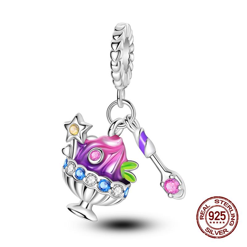 100% Стерлингового Серебра 925 Пчелы Бабочка Ежик Рыба Подвески Бусины Подходит Оригинальные Браслеты 925 DIY Ювелирные Изделия Подарки На День Рождения