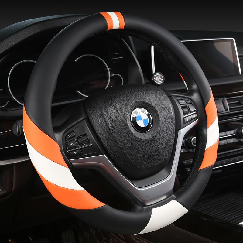 Чехол из микрофибры и кожи на руль автомобиля для BMW X1 X2 X3 X4 E84 F84 F39 E83 F25 G01 F97 F26 G02 F98 Автоаксессуары