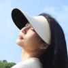 Унисекс Летняя Складная Солнцезащитная Шляпа Без Верха с Сенсорной Интеграцией и Защитой от УФ-лучей