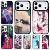 Чехол для телефона в японском стиле с аниме-девушкой для iPhone 17 Air 16 15 11 12 14 13 Pro Max Ударопрочный чехол