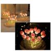 Day Gift Home Ornament Artificial Flower Luminous Table Lamp Bedside Sleep Lights Tulip Night Light