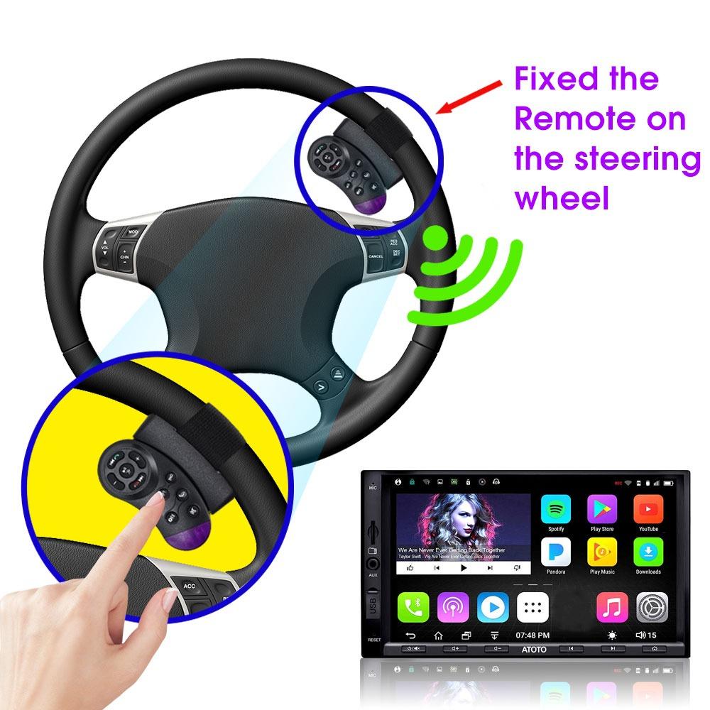 Wireless Button Remote Control Steering Wheel Switch Universal Controller For Car Radio