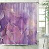 Фиолетовая Мраморная Шторка для Душа Абстрактная Лавандовая Золотая Тканевая Шторка для Ванны Современный Омбре Акварельная Живопись Чернилами домашний Декор для Ванной Комнаты Набор