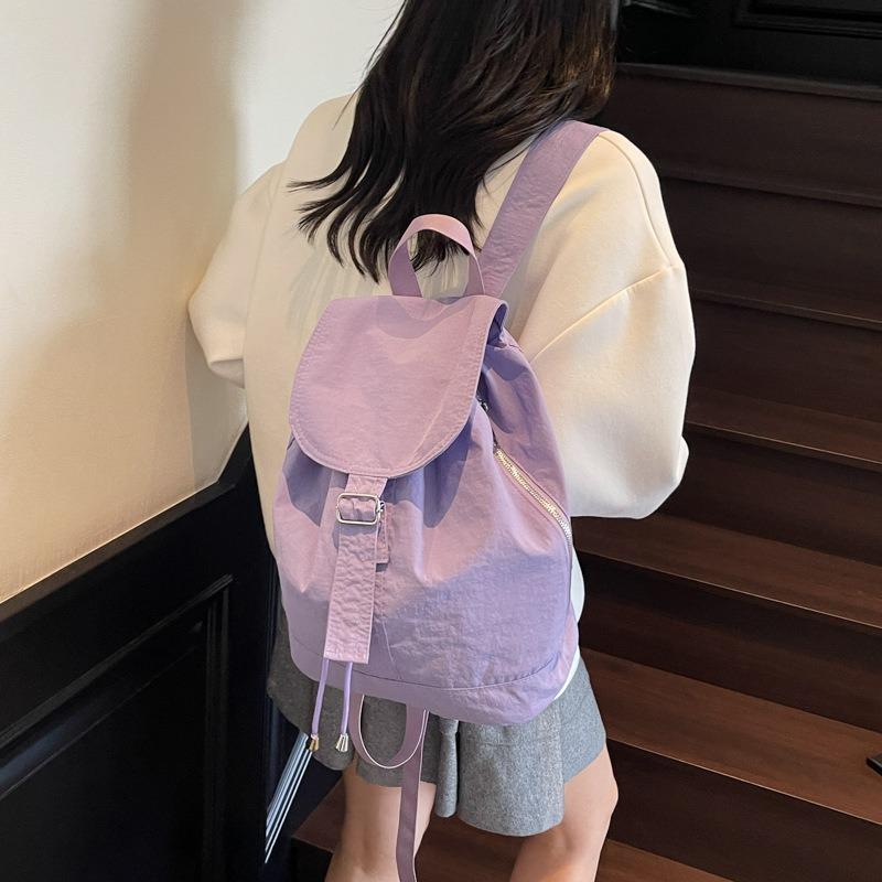 Повседневная легкая тканевая сумка женский новый простой и универсальный рюкзак большой вместимости рюкзак для занятий спортом на открытом воздухе