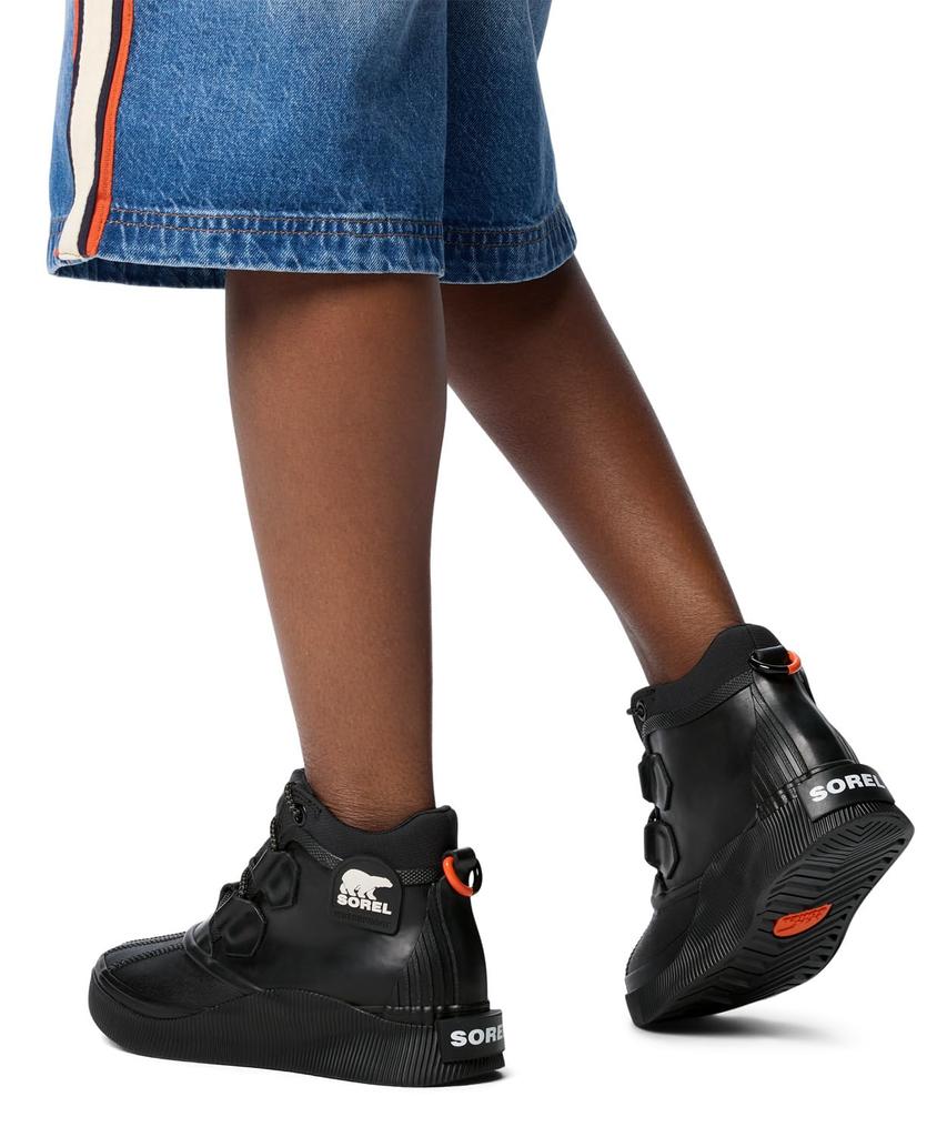 Sorel Out and About 4 Splashy Rain Размер Морской NL5240 Ботинки, Женские, 24.0см, Черный, Соль,