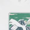 Puma Ретро-американская спортивная повседневная дышащая футболка с круглым вырезом с принтом для мужчин, топы, белая 684761-02