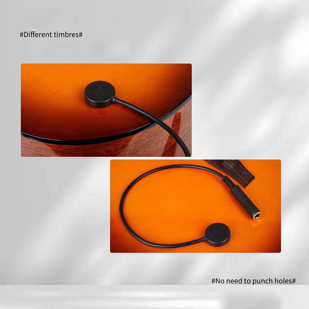 Patch Acoustic Guitar Pickup Piezo Contact Microphone Pickup for Guitar Violins Banjos Mandolin Ukulele Easy To Install