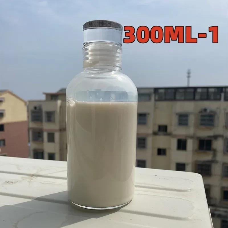 300ml/500ml/750ml/1000ml Transparent Glass Water Bottle Time Scale Marker Portable Outdoor Sport Drinking Juice Milk Cup Bottles