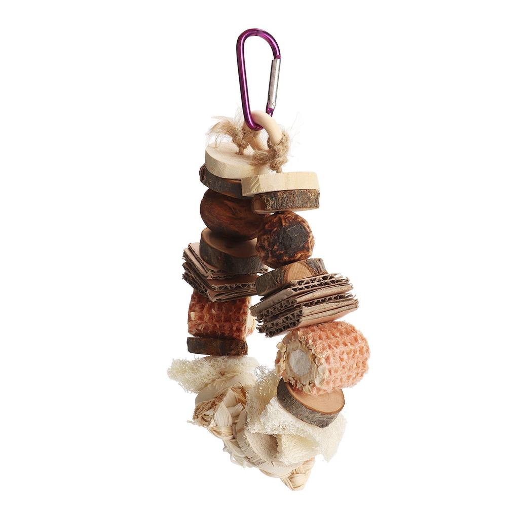 Игрушка для жевания птиц, для стачивания клюва, устойчивая к укусам, для снятия скуки, игрушка для клетки попугая с крючком для