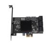 SATA PCIE Card Built In PCI‑E 1X Interface 8xSATA3.0 Output Interfaces Expansion Cards for Win 10