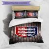 England Football Crest Printed Pattern Duvet Cover Set – includes 1 duvet cover and 2 matching pillowcases Bedroom decor Christmas gifts