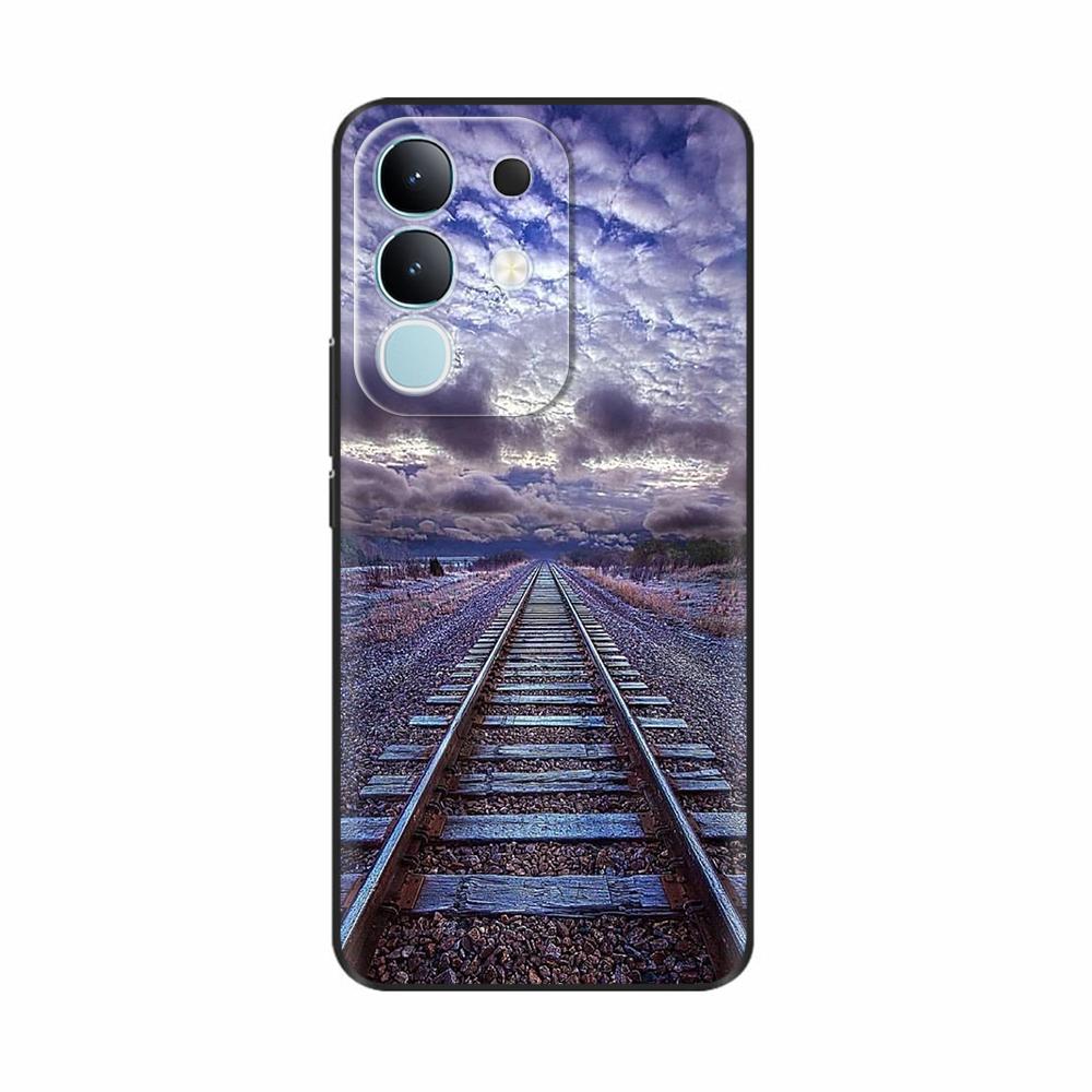 Для Vivo Y29 4G Чехол Милый Панда Мягкий Жидкий Силиконовый Чехол для Телефона Для Vivo Y29 4G Чехлы Y 29 Защитный Мультяшный Чехол на Заднюю Панель