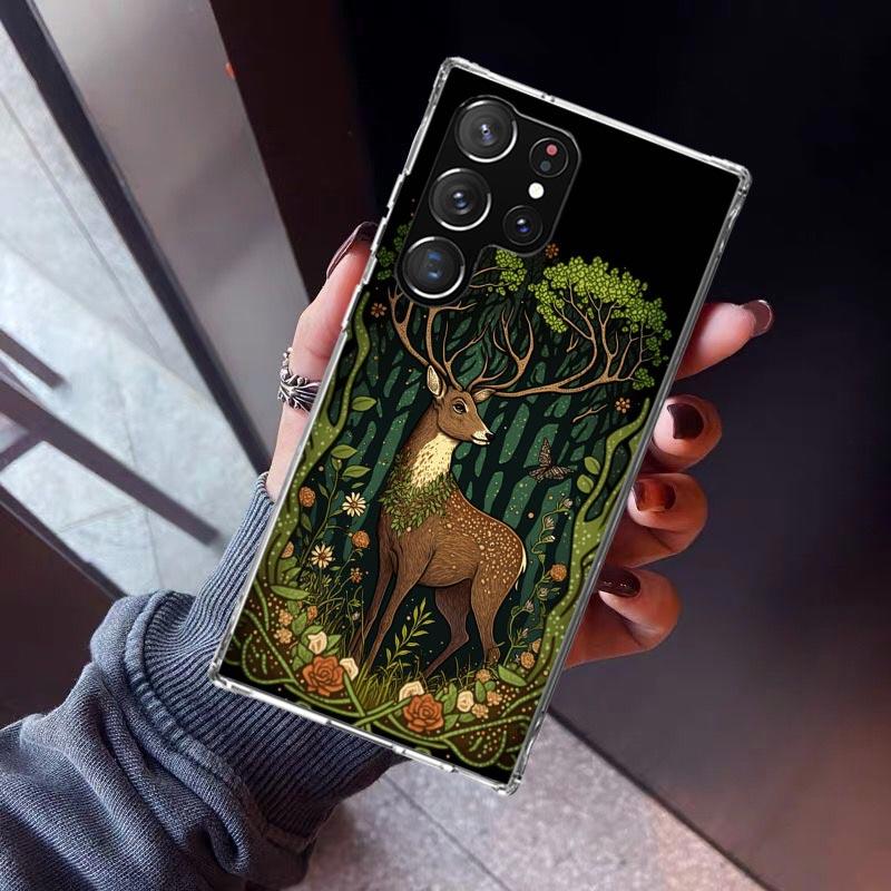 Deer Hunting Camo Phone Case For Samsung Galaxy S26 S25 Edge S24 S23 Ultra S22 Plus S21 S20 FE Soft TPU Back Cover Funda Galaxy