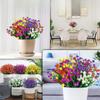 9Pack Realistic UV Resistant Artificial Flowers – Lifelike & Maintenance-Free Faux Plants for All-Season Home and Wedding Decor
