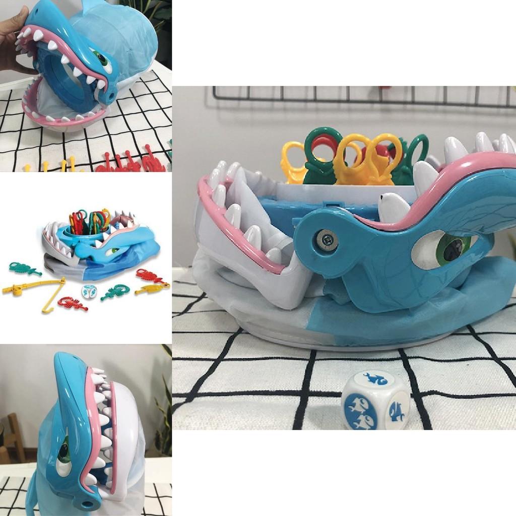 Увлекательный интерактивный семейный игровой набор с очаровательным дизайном акулы для детей и родителей