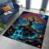 Fantasy Starry Sky Tree of Life Carpet for Living Room Bedroom Bedside Floor Mat Cloakroom Kids Activity Area Rugs Large Size