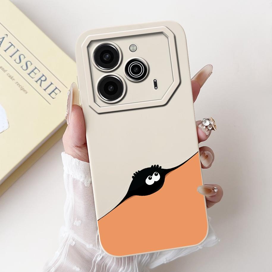 For Tecno Pova 6 Pro 5G 2024 Case LI9 Camera Lens Protective Cover Cute Panda Cartoon Soft Bumper For Tecno Pova 6 Pova6 5G Capa