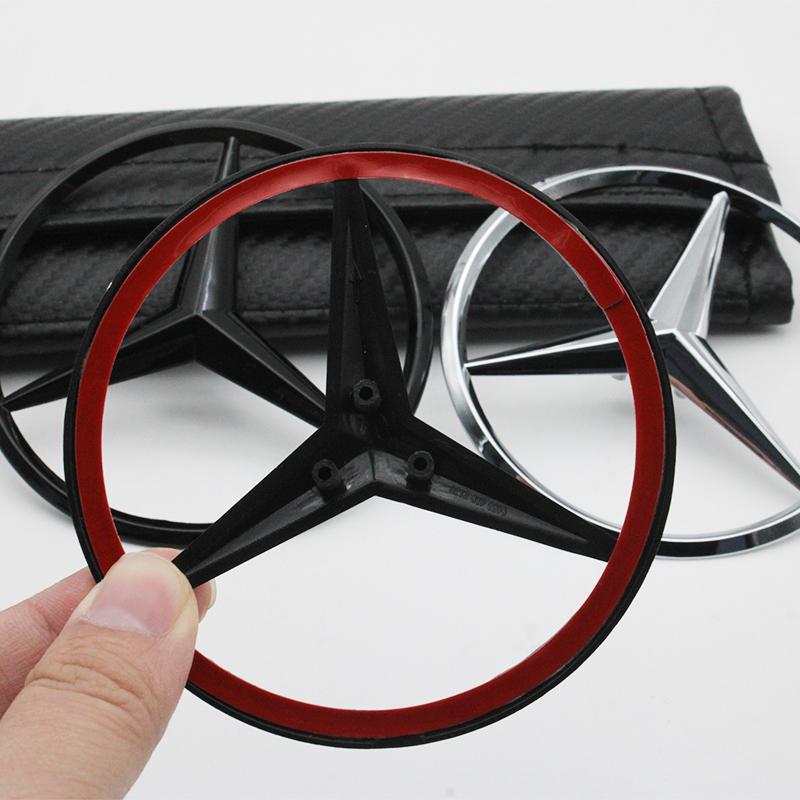 1Pc Mercedes Benz Car Back Hood Emblem Bonnet Rear Trunk Badge Logo Accessories For W204 X253 W212 W213 W176 W203 W222 W205 W177
